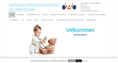 Desktop Screenshot of boerneklinikkenaalborg.dk